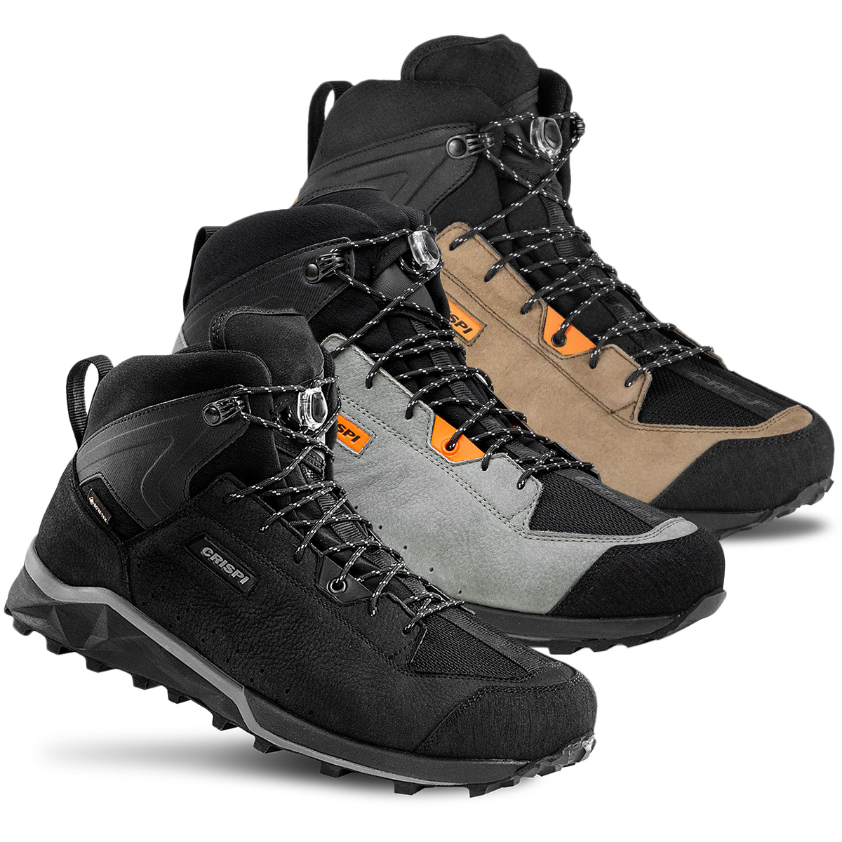 CRISPI's New Lightweight Mountain Boot Black Ovis