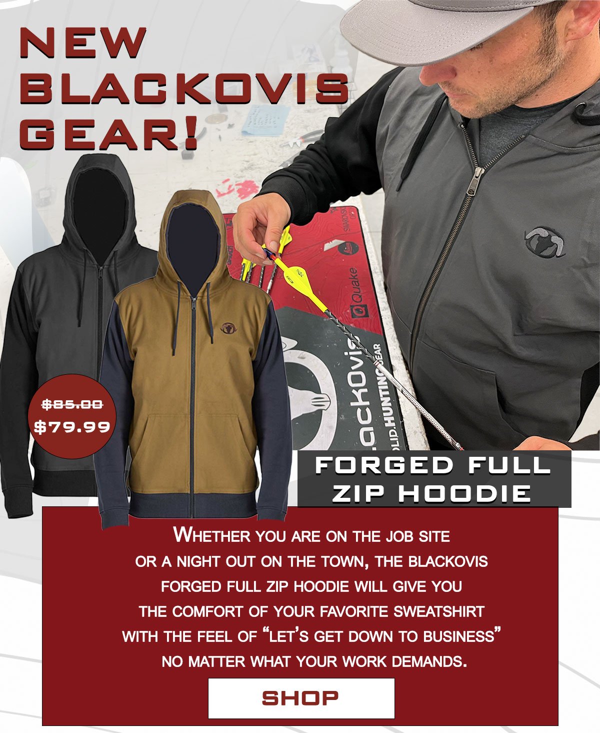 Blackovis merino online hoodie