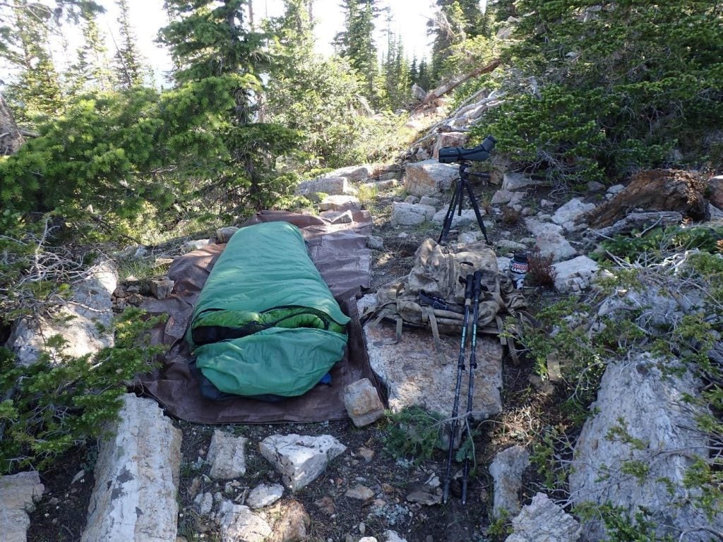 bivy gear test while hunting