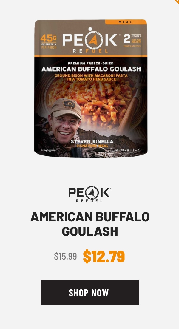 PEAK REFUEL AMERICAN BUFFALO GOULASH