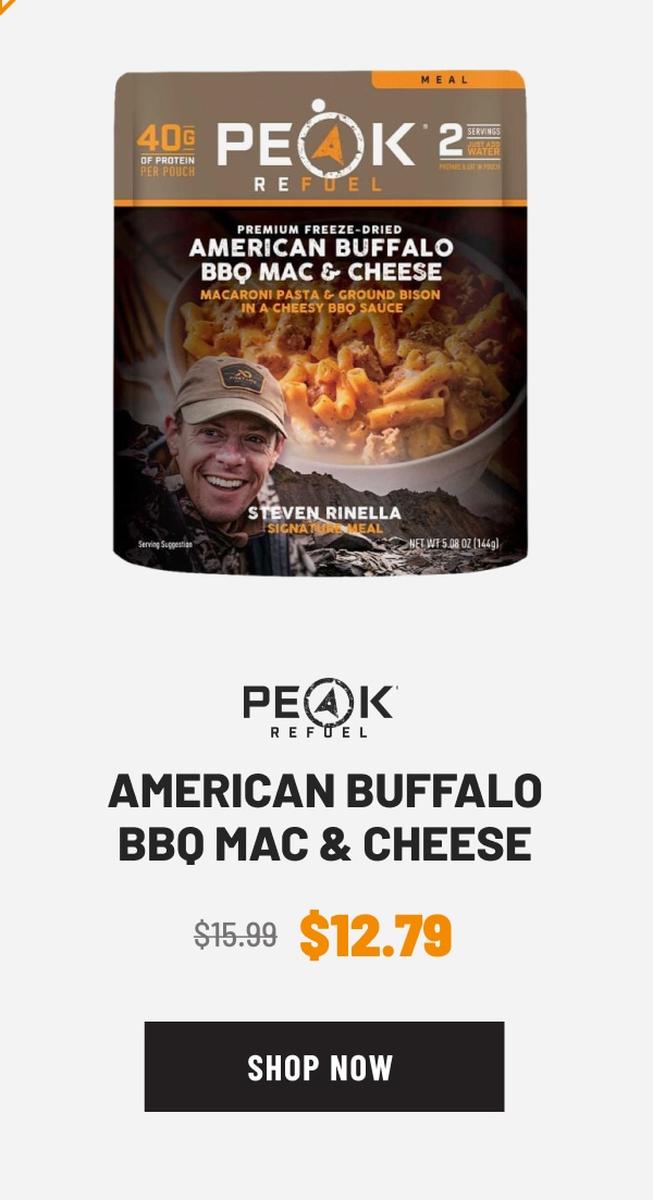 PEAK REFUEL AMERICAN BUFFALO BBQ MAC AND CHEESE