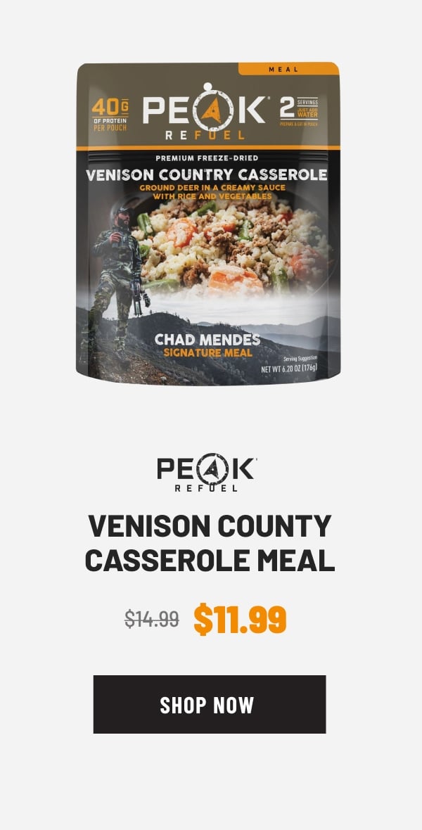 PEAK REFUEL VENISON COUNTRY CASSEROLE